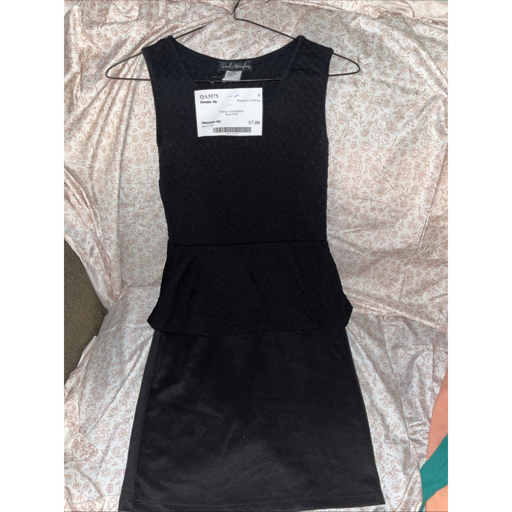 French Atmosphere Black Dress